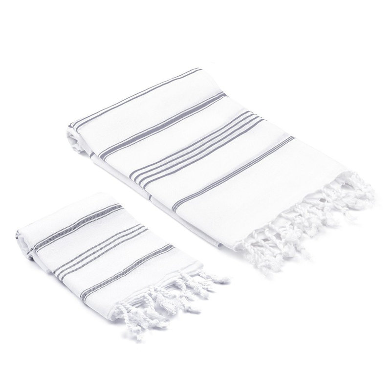 AllModern Astère 2 Piece Turkish Cotton Towel Set & Reviews Wayfair
